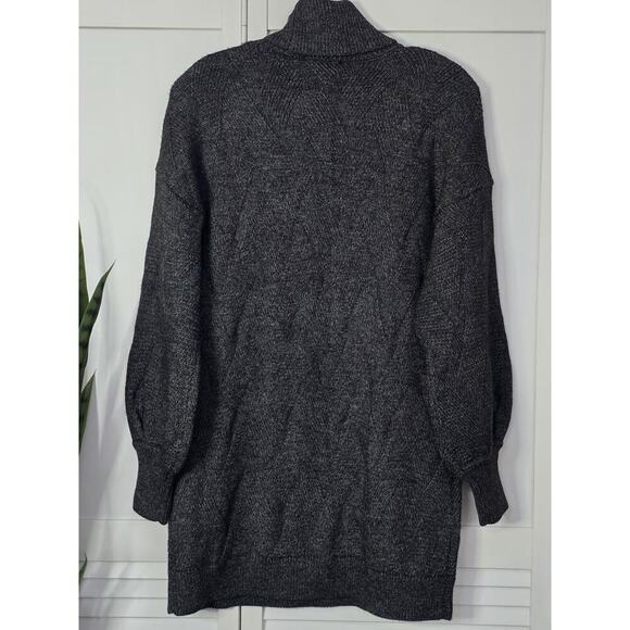 Yest The Netherlands Turtleneck Sweater Dress Womens 4 Navy Black Long Sleeve - Picture 7 of 8